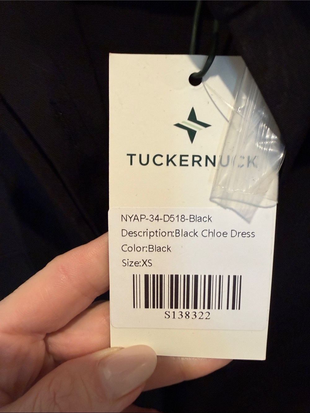 Tuckernuck Black Short-Sleeve Belted Midi Shirt Dress - Picture 2 of 2